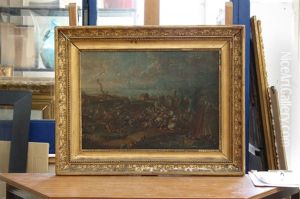 Scene De Bataille, Le Long D'une Baie by Karel Breydel