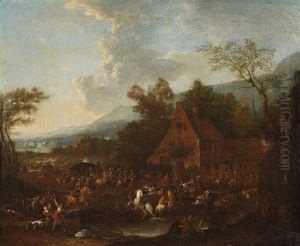Landscape With Military Camp by Karel Breydel