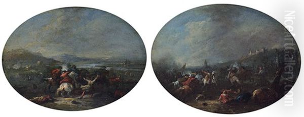 Scene Di Battaglia (pair) - view 1