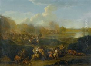 Ritter In Einer Landschaft by Karel Breydel