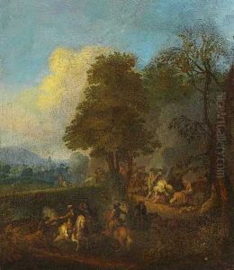 Reitergefecht by Karel Breydel