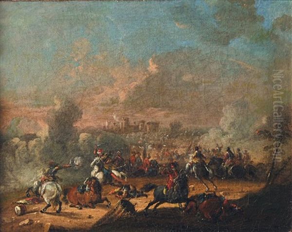 Combat De Cavalerie Pres D'un Fort - view 1