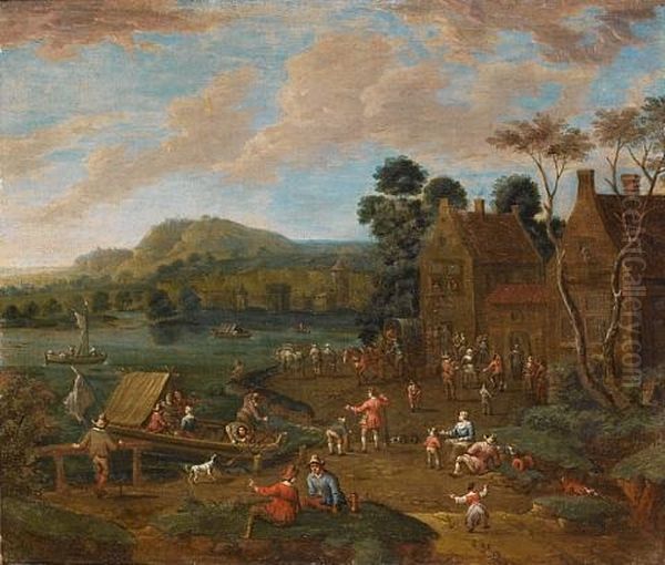 A River Landscape (+ A River Landscape; Pair) - view 1