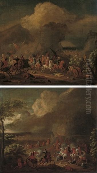 A Cavalry Charge (+ A Cavalry Skirmish; Pair) - view 1