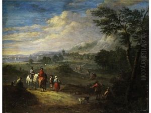 Landschaft Mit Blick Auf Eine Meeresbucht by Karel Breydel