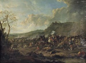 A Cavalry Skirmish Between Turks And Christians