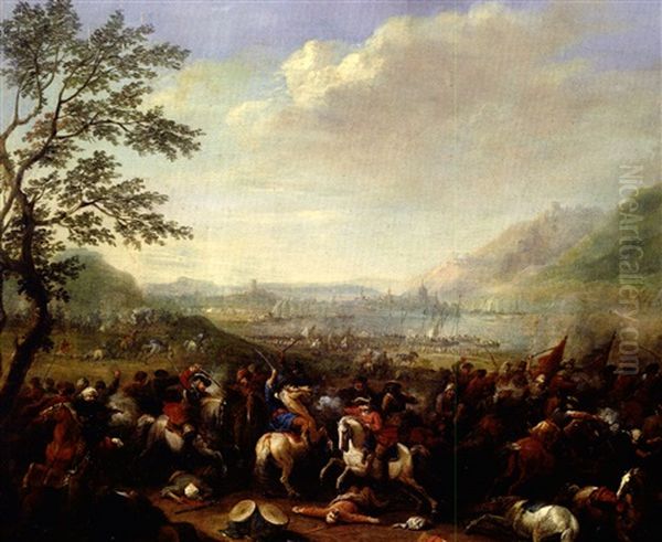 Reiterschlacht Zwischen Kaiserlichen Und Turksichen Truppen - view 1