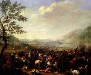 Reiterschlacht Zwischen Kaiserlichen Und Turksichen Truppen by Karel Breydel