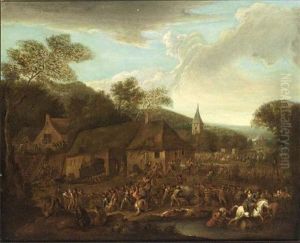 Soldiers Pillaging A Village