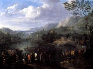 Flusslandschaft (+ Another Similar, Pair)