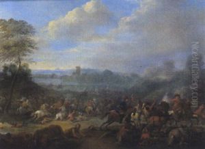 Reitergefecht by Karel Breydel