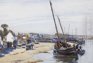 Beached Fishing Boats by Robert Weir Allan