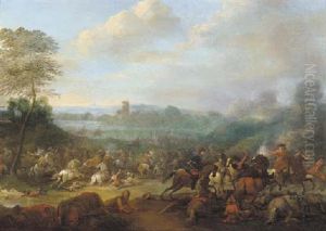 A Cavalry Battle by Karel Breydel