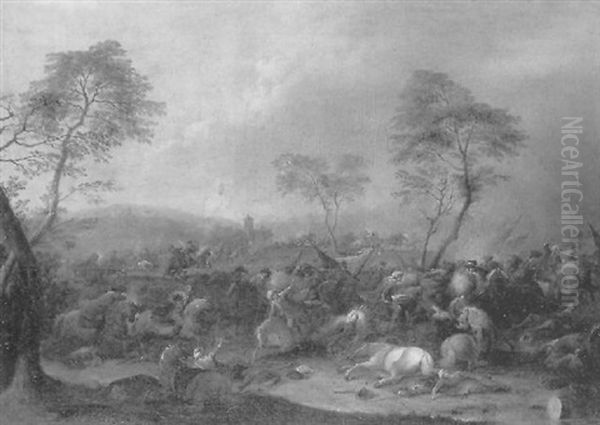 Combat De Cavalerie Entre Turcs Et Chretiens - view 1