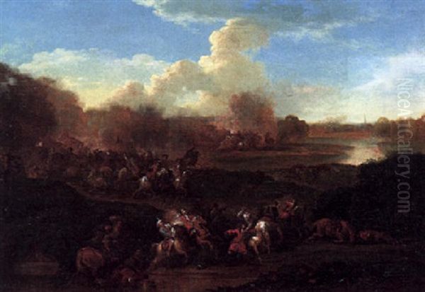 A Cavalry Engagement Between Turks And Christians - view 1