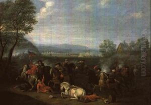 Reiterschlacht by Karel Breydel