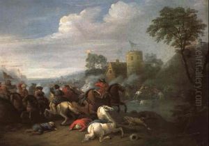 Reiterschlacht by Karel Breydel