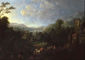 Scene De La Vie Rurale Et Fluviale by Karel Breydel