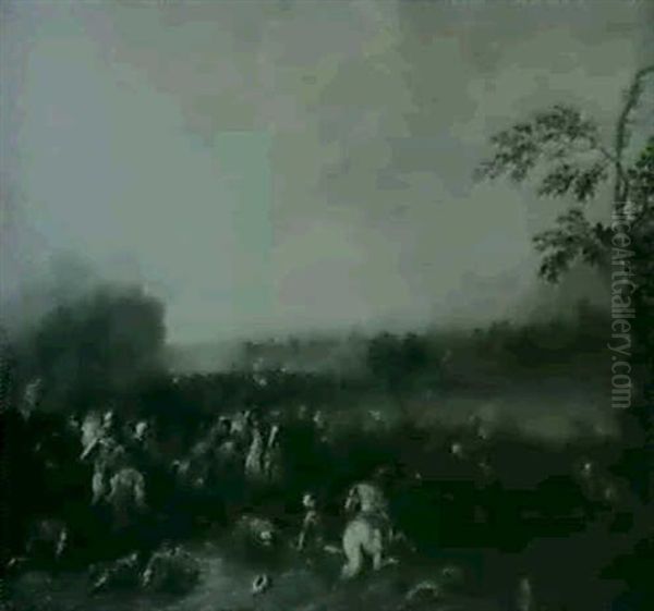 Cavalry Battle Between Christians And Turks - view 1