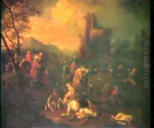 Schlachtszene by Karel Breydel