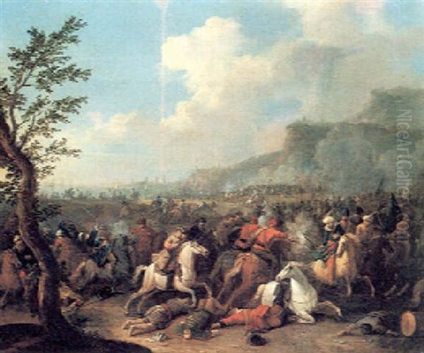 Reiterkampf Zwischen Kaiserlichen Und Turkischen Truppen - view 1