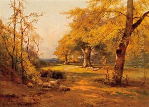 Autumn Sunshine Burnhamwood by Alfred de Briansky SR