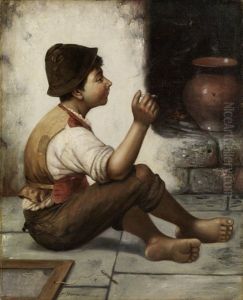 Rauchender Junge by Francois Xavier Bricard