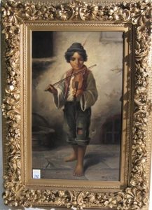The Young Violinist by Francois Xavier Bricard