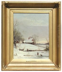 En Plein-air (maler In Einem Hohlweg Vor Seiner Staffelei) by Alfred Thompson Bricher
