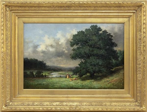 Landscape With Numerous Figures And A Winding River - view 1