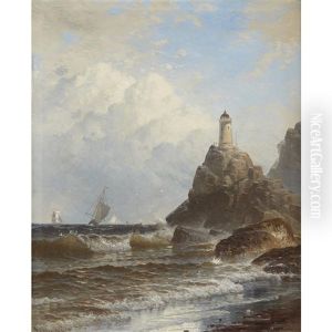 Coast Scene With Lighthouse by Alfred Thompson Bricher