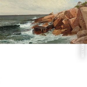 Picnic On The Rocks, Narragansett by Alfred Thompson Bricher
