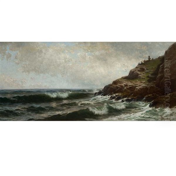 On The Coast Of Maine (incoming Tide At The Point, Sakonnet, Rhode Island) - view 1