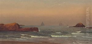 Sketch For Narragansett Beach - Turn Of The Tide by Alfred Thompson Bricher