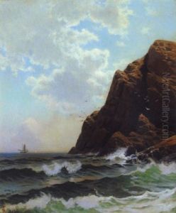Ships Off A Rocky Coast by Alfred Thompson Bricher