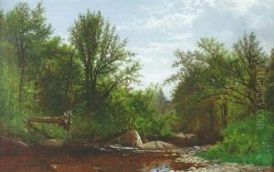 A Rocky Riverbed by Alfred Thompson Bricher
