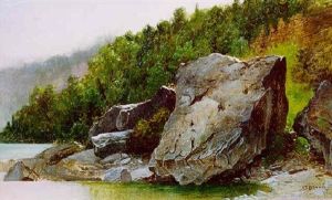 Rocky Shore, N.e. by Alfred Thompson Bricher