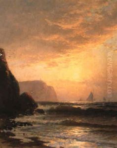 Coastal Scene At Sunset by Alfred Thompson Bricher