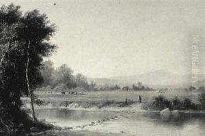 River Crossing, New Hamphire by Alfred Thompson Bricher