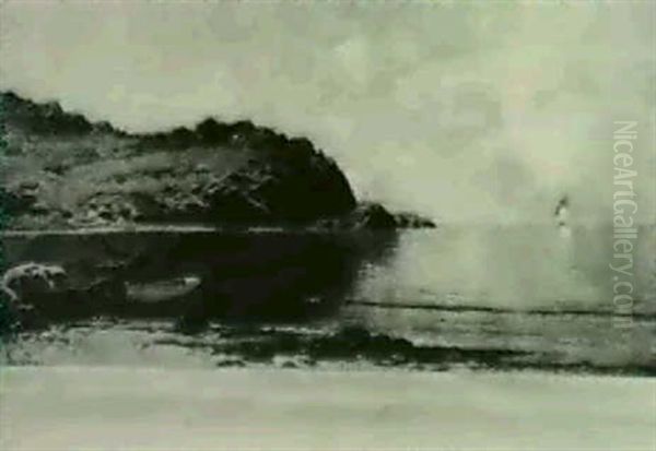 Shore Scene Near Mancheste, Ma. - view 1
