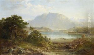 A View Of Konigsee Near Munich by Frederick Lee Bridell