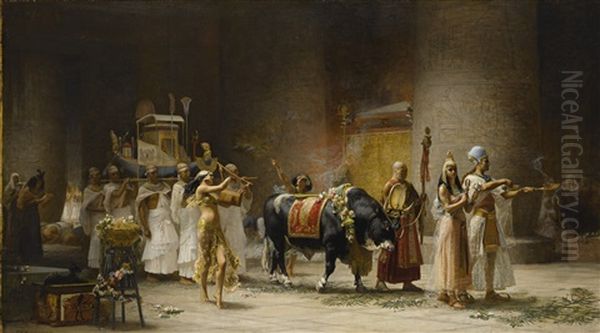 The Procession Of The Bull Apis by Frederick Arthur Bridgman