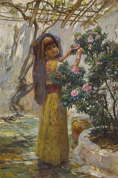 Gathering Rhododendrons - view 1