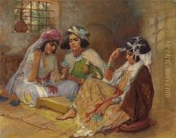 Joueuses De Cartes, Touggourt, Algerie - view 1