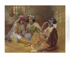 Joueuses Des Cartes, Touggourt, Algeria Joueuses Des Cartes, Touggourt, Algeria