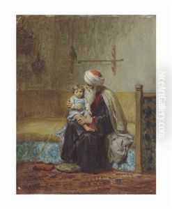 Grandfather's Comfort by Frederick Arthur Bridgman