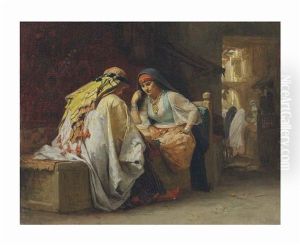 Chess Players by Frederick Arthur Bridgman