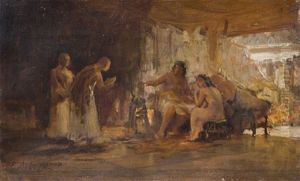 Study Of A Group In An Interior