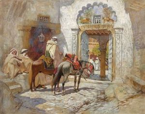 Le Soir, Campagne D'alger by Frederick Arthur Bridgman