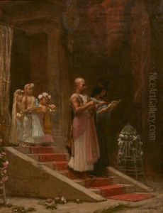 Procession Dans L'ancienne Egypte by Frederick Arthur Bridgman